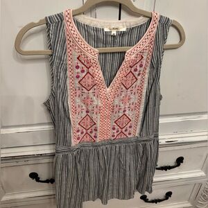 Women’s size medium embroidered top